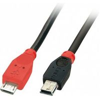 Lindy 31717 USB Micro-B - USB Mini-B, 0.5m