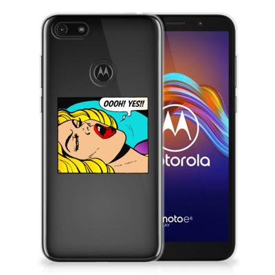 Motorola Moto E6 Play Silicone Back Cover Popart Oh Yes