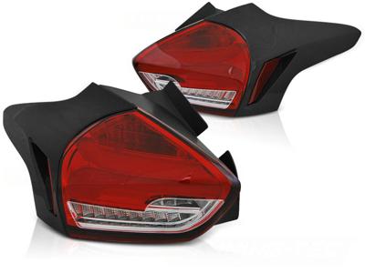 Tuning-Tec Achterlichten FORD FOCUS 3 15-18 HATCHBACK ROOD WIT