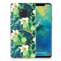 Huawei Mate 20 Pro TPU Case Orchidee Groen