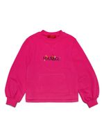 MAX&Co. Kids sweat en coton à logo brodé - Rose