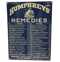 Humphreys&apos; Remedies Emaille Bord - 40 x 30 cm - thumbnail