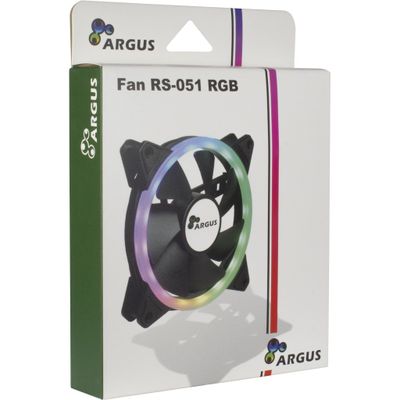 Inter-Tech Argus RS-051 RGB CPU-koellichaam met ventilator Zwart (b x h x d) 120 x 25 x 120 mm
