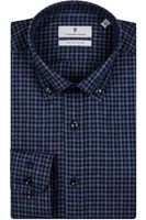 Thomas Maine Tailored Fit Overhemd blauw, Ruit - thumbnail