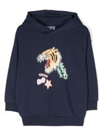 Kenzo Kids hoodie Varsity Tiger - Bleu