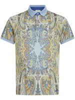 ETRO polo à imprimé cachemire - Bleu