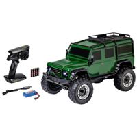 Carson RC Sport Land Rover Defender Groen Brushless 1:8 RC auto Elektro Terreinwagen 4WD RTR 2,4 GHz