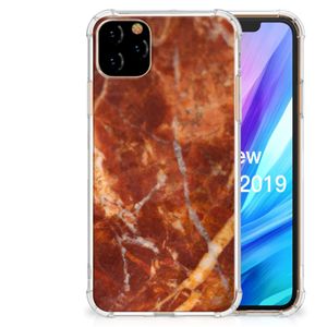 Apple iPhone 11 Pro Max Anti-Shock Hoesje Marmer Bruin