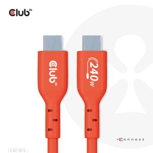 CLUB3D USB2 Type-C Bi-Directional Cable, Data 480Mb,PD 240W(48V/5A) EPR M/M 2m USB IF GECERTIFICEERD