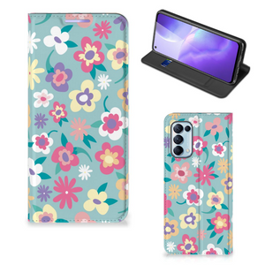 OPPO Find X3 Lite Smart Cover Flower Power