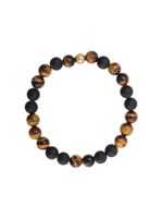 Nialaya Jewelry elasticated stone bracelet - Marron