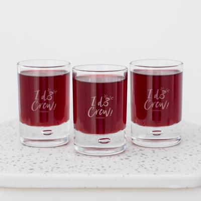 Gepersonaliseerd shotglaasje I do crew Gepersonaliseerd shotglaasje I do crew