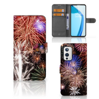 OnePlus 9 Wallet Case met Pasjes Vuurwerk - thumbnail