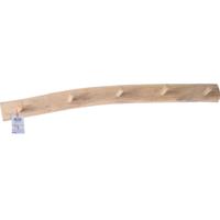 1x Teak Houten Kapstokken Met 5 Haken 80 Cm - Kapstokken