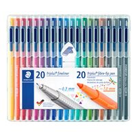 Viltstift en fineliner Staedtler Triplus 323 en 334 assorti - thumbnail