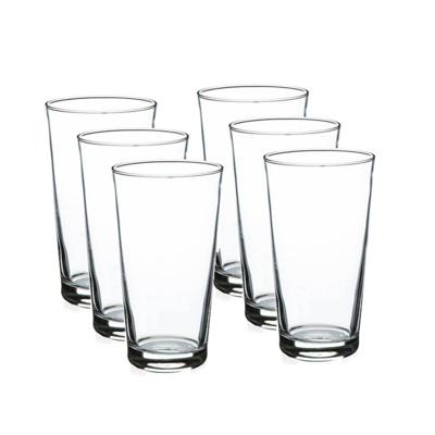 6x Speciaal Bierglazen/vaasjes Bierglazen Transparant 580 Ml Sestriere