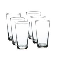 6x Speciaal Bierglazen/vaasjes Bierglazen Transparant 580 Ml Sestriere