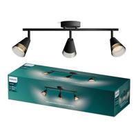Philips Cleft Spot - Plafondspot met drie lichtpunten - Met gerookt glas - GU10 LED fitting