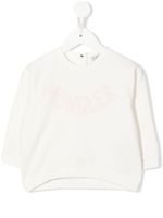 Moncler Enfant sweat à logo imprimé - Blanc - thumbnail