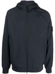 Stone Island veste zippée à capuche - Bleu