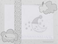 Interbaby lakenset wieg Maan 110 x 82 cm polyester