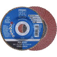 PFERD 67744115 PFC 115 A 40 PSF STEELOX Lamellenschijf Diameter 115 mm Boordiameter 22.23 mm RVS, Staal 10 stuk(s) - thumbnail