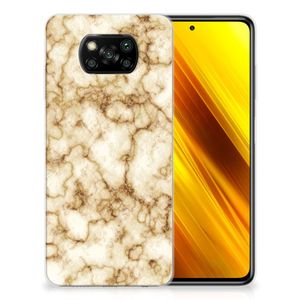 Xiaomi Poco X3 | Poco X3 Pro TPU Siliconen Hoesje Marmer Goud