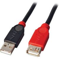 Lindy 5m USB 2.0 Cable USB-kabel USB A Zwart - thumbnail