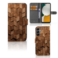 Book Style Case voor Samsung Galaxy A34 Wooden Cubes