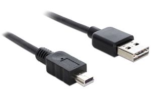 DeLOCK 3m USB 2.0 A - mini USB m/m USB-kabel USB A Mini-USB B Zwart