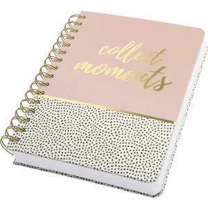 Sigel Jolie® sweet dots JN601 Notitieblok met spiraalrug Dotted, (punten) Wit, Zwart, Roze Aantal paginas: 240 DIN A5