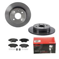 Remmenset, remschijf BREMBO, Remschijftype: Massief, Inbouwplaats: Achteras, u.a. für Opel, Vauxhall, Chevrolet