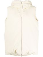 Jil Sander gilet matelassé à coupe oversize - Tons neutres