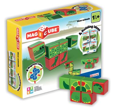 Geomag - Magicube River Animals (6 Delig) - Speelgoed (0871772001331)