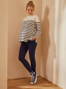 Naadloze skinny zwangerschapsjeans brut cf staal