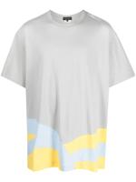 Comme des Garçons Homme Plus T-shirt met contrasterend detail - Grijs