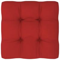 vidaXL Bankkussen pallet 80x80x10 cm rood