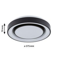 Paulmann 70544 Rainbow LED-plafondlamp LED LED 11.00 W Zwart, Wit - thumbnail