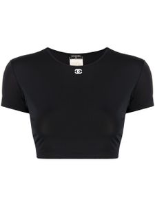 CHANEL Pre-Owned t-shirt à coupe crop (1995) - Noir