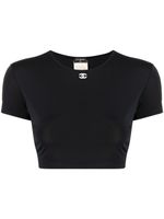 CHANEL Pre-Owned t-shirt à coupe crop (1995) - Noir - thumbnail