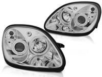 Tuning-Tec Koplampen dual halo rims MERCEDES R170 SLK 04 96-04 ANGEL EYES CCFL CHROOM