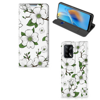 OPPO A74 4G Smart Cover Dogwood Flowers - thumbnail