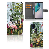 Telefoonhoesje met Pasjes voor OnePlus Nord N10 Jungle - thumbnail