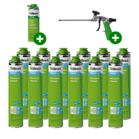 Illbruck PU010 Isolatielijm - 750ml met doseerpistool en reiniger (Set van 12 bussen)