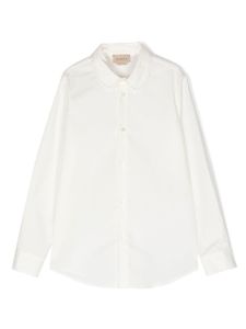 Gucci Kids chemise à col claudine - Blanc