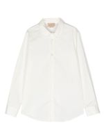 Gucci Kids chemise à col claudine - Blanc