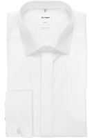 OLYMP Soiré Comfort Fit Gala shirt wit, Effen