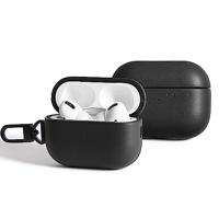Mujjo Echelon Leather AirPods Pro (1 & 2) Case Black