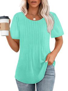 Plain Loose Crew Neck Casual Shirt