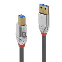 Lindy 36661 USB-kabel 1 m USB 3.2 Gen 1 (3.1 Gen 1) USB A USB B Chroom, Grijs - thumbnail